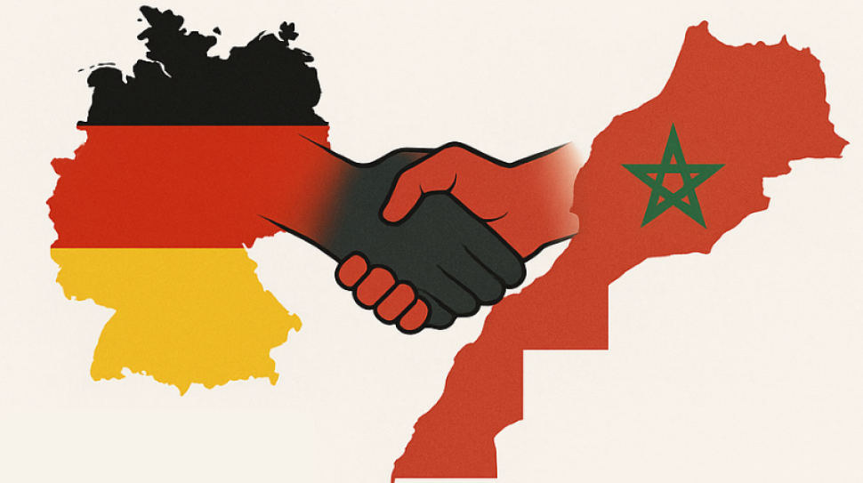 allemagne and morocco solidarity map design